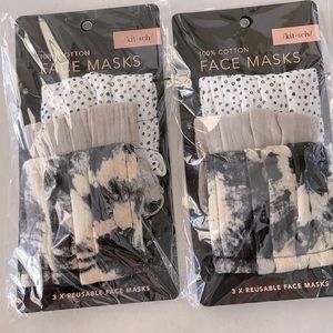 three packs of three masks (9 TOTAL)